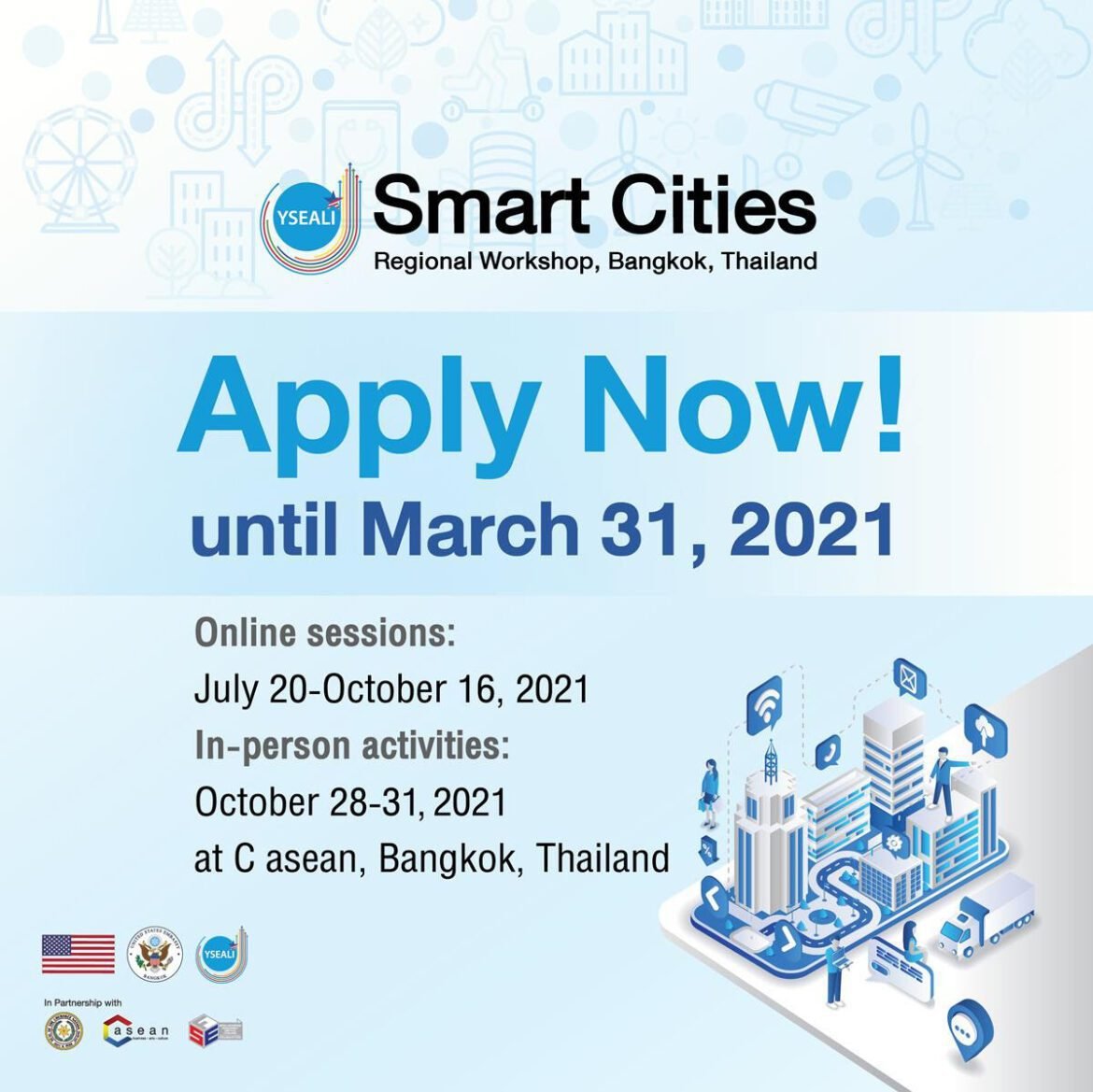 Call for Applications: 2021 YSEALI Smart Cities Regional Workshop