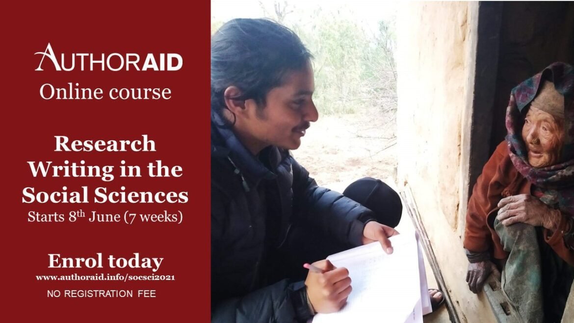 Enrolment open: Research Writing in the Social Sciences online course (2021)