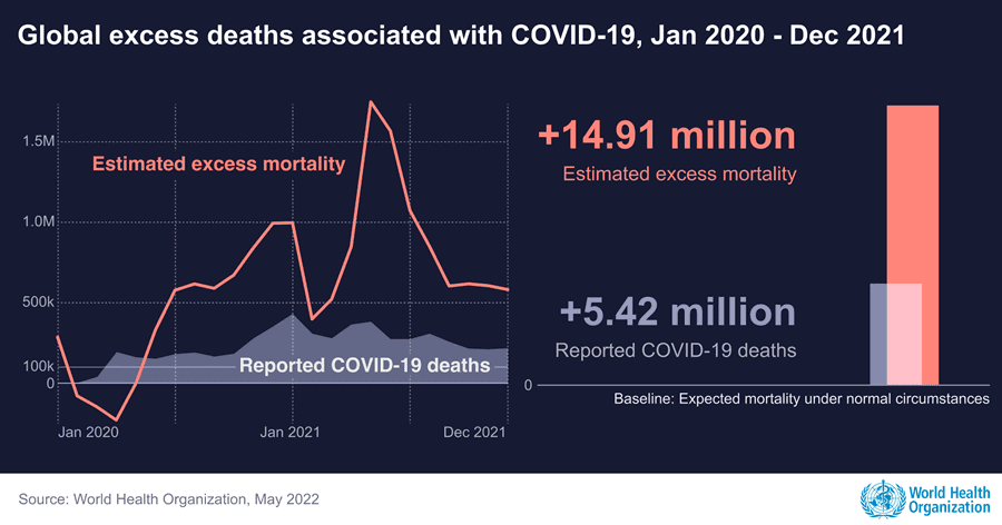 excess deaths associated with the COVID-19 pandemic