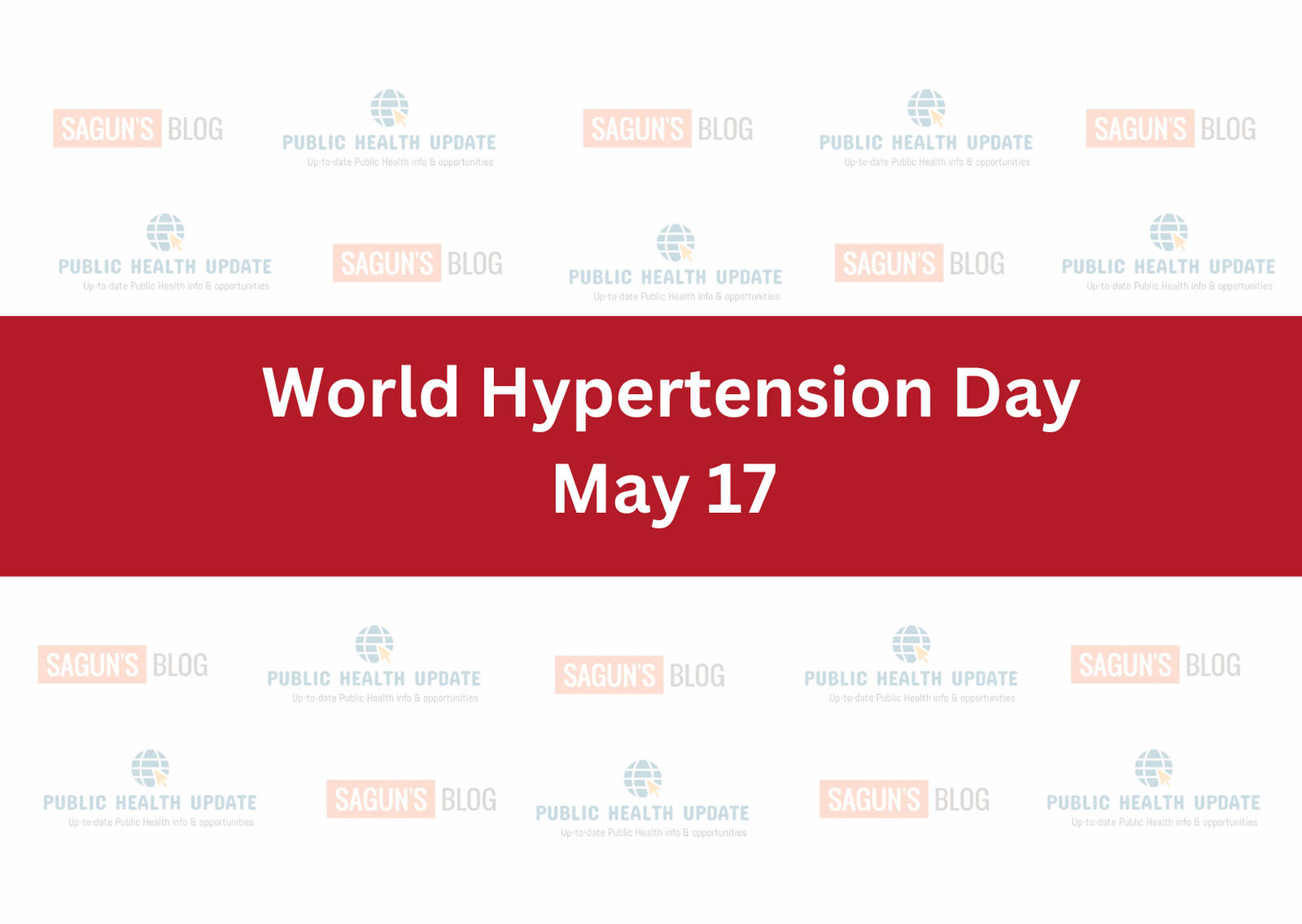 World Hypertension Day Public Health Update