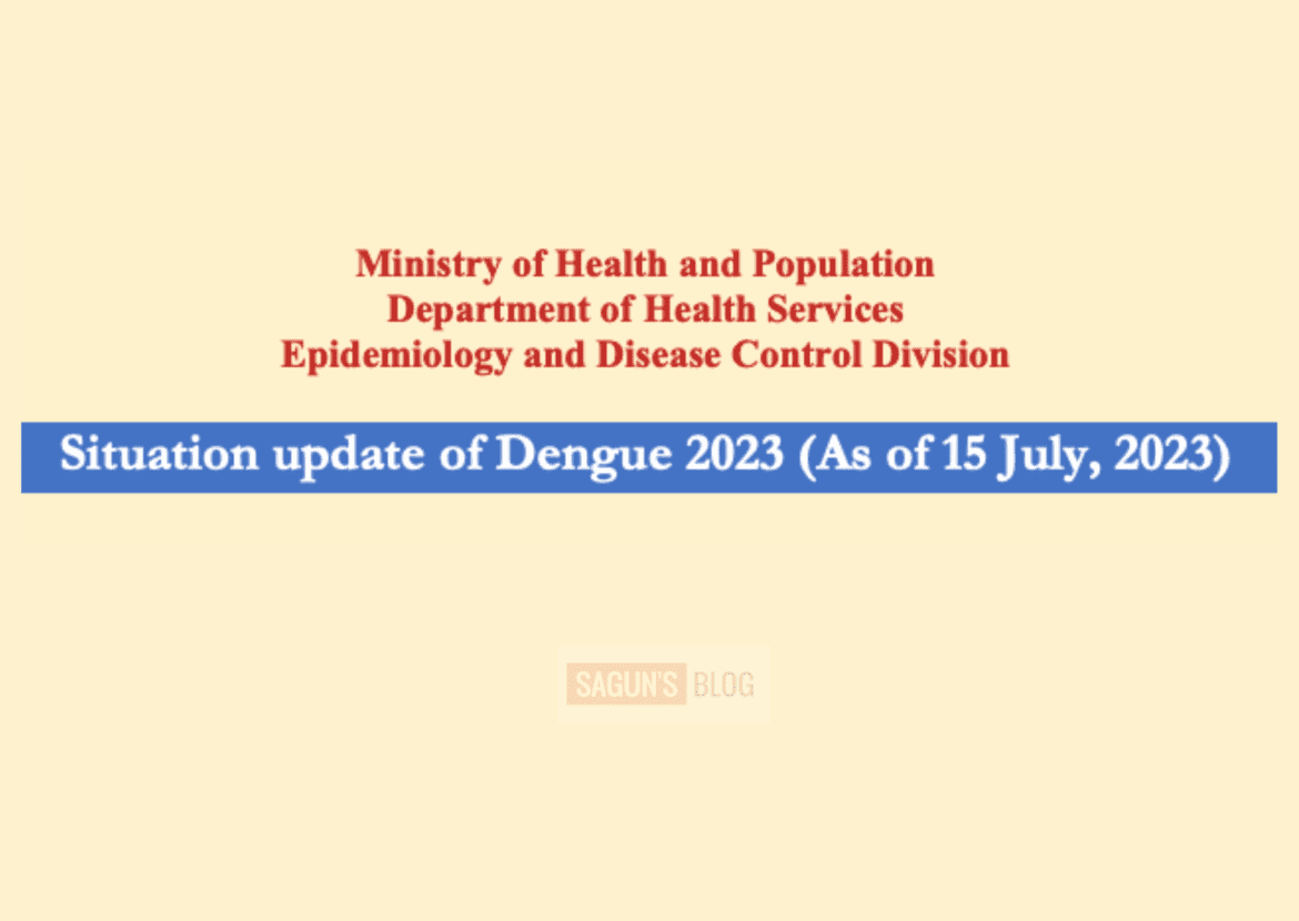 Situation updates of Dengue in Nepal