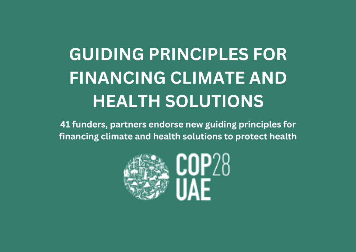 Guiding Principles for Financing Climate and Health Solutions