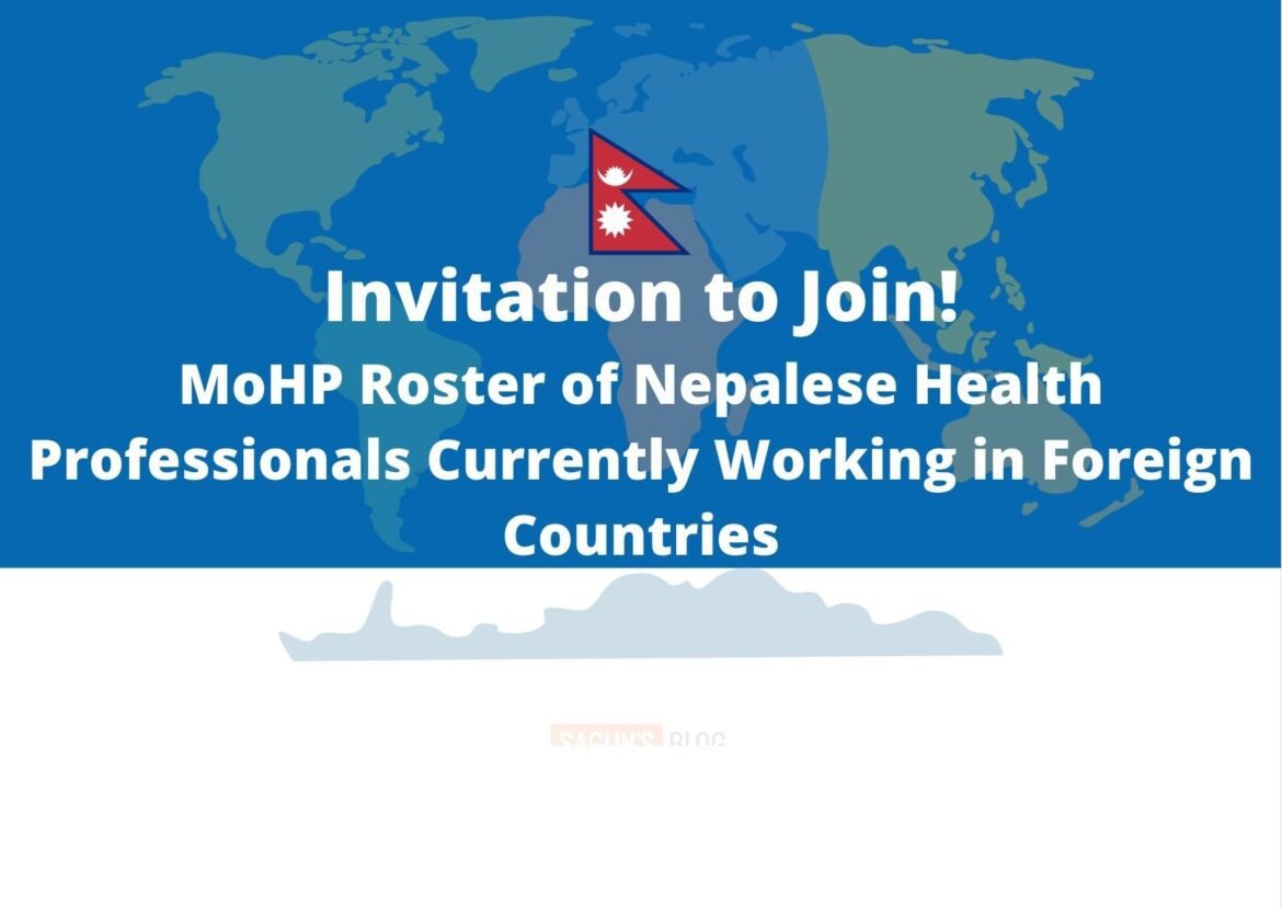 Invitation to Join! MoHP Roster of Nepalese Health Professionals Currently Working in Foreign Countries