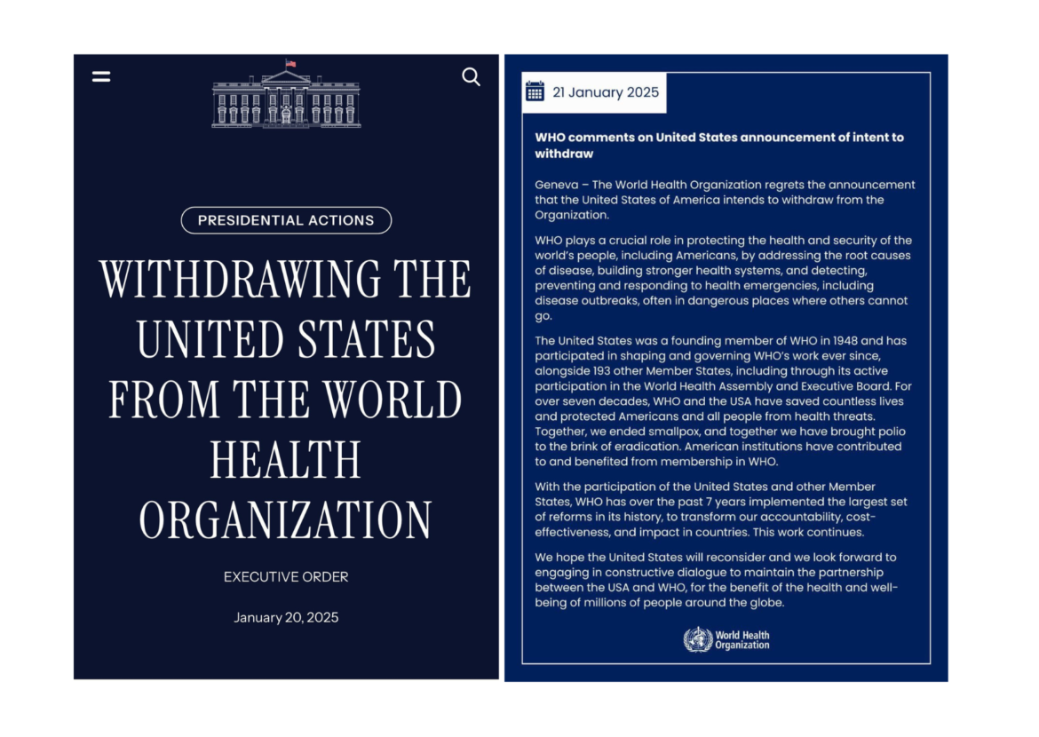 WHO comments on United States announcement of intent to withdraw
