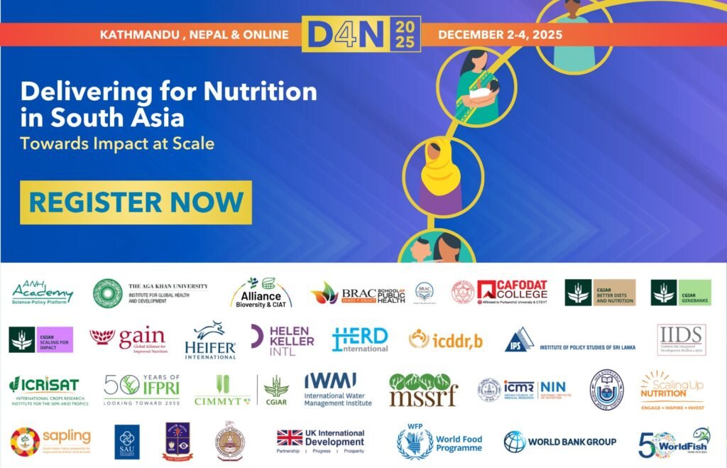 Registration Now Open: Delivering for Nutrition in South Asia 2025 – Towards Impact at Scale! 4 1761629464945