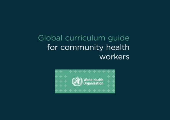 Global curriculum guide for community health workers
