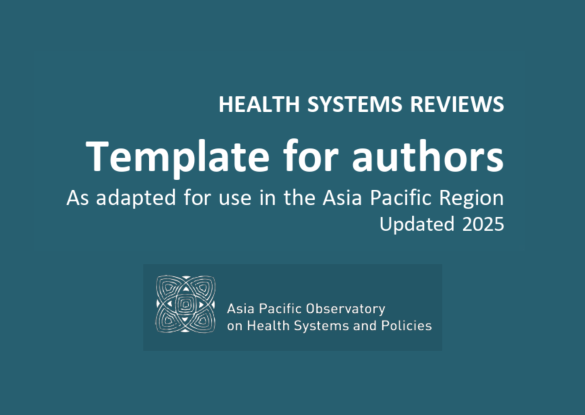 Health systems reviews template for authors